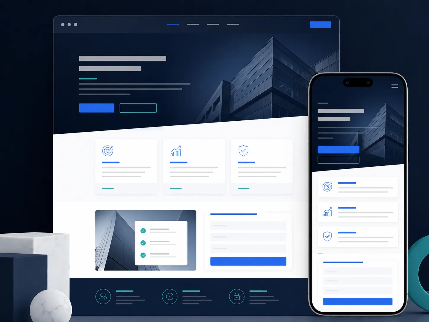 Sitio WordPress corporativo para empresas B2B